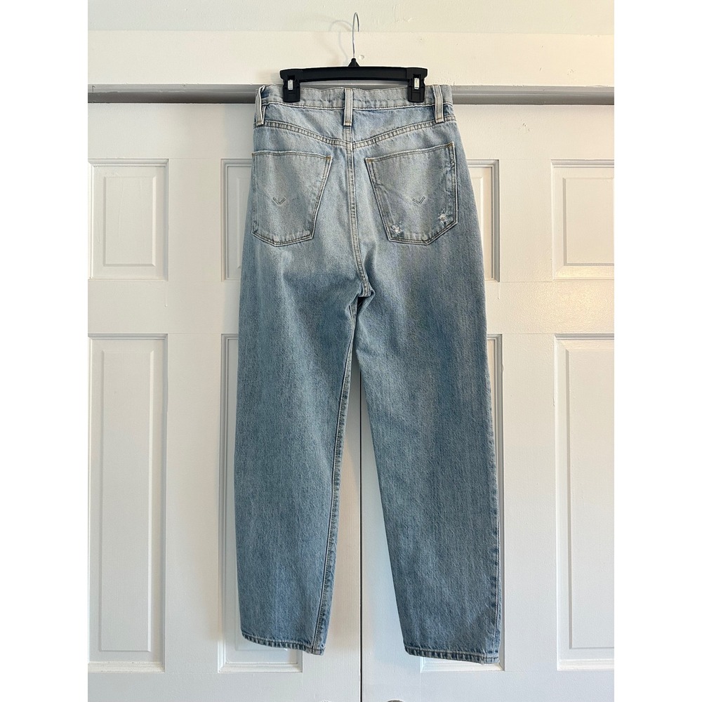 Hudson Los Angeles Elly Taper‎ Jeans Light Wash High Rise Blue Denim 25 - Picture 4 of 7